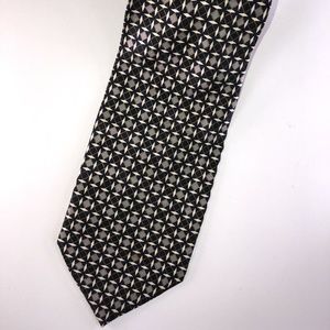 Di Maggio Hand Made Silk Black/Gold/Gray Tie T59